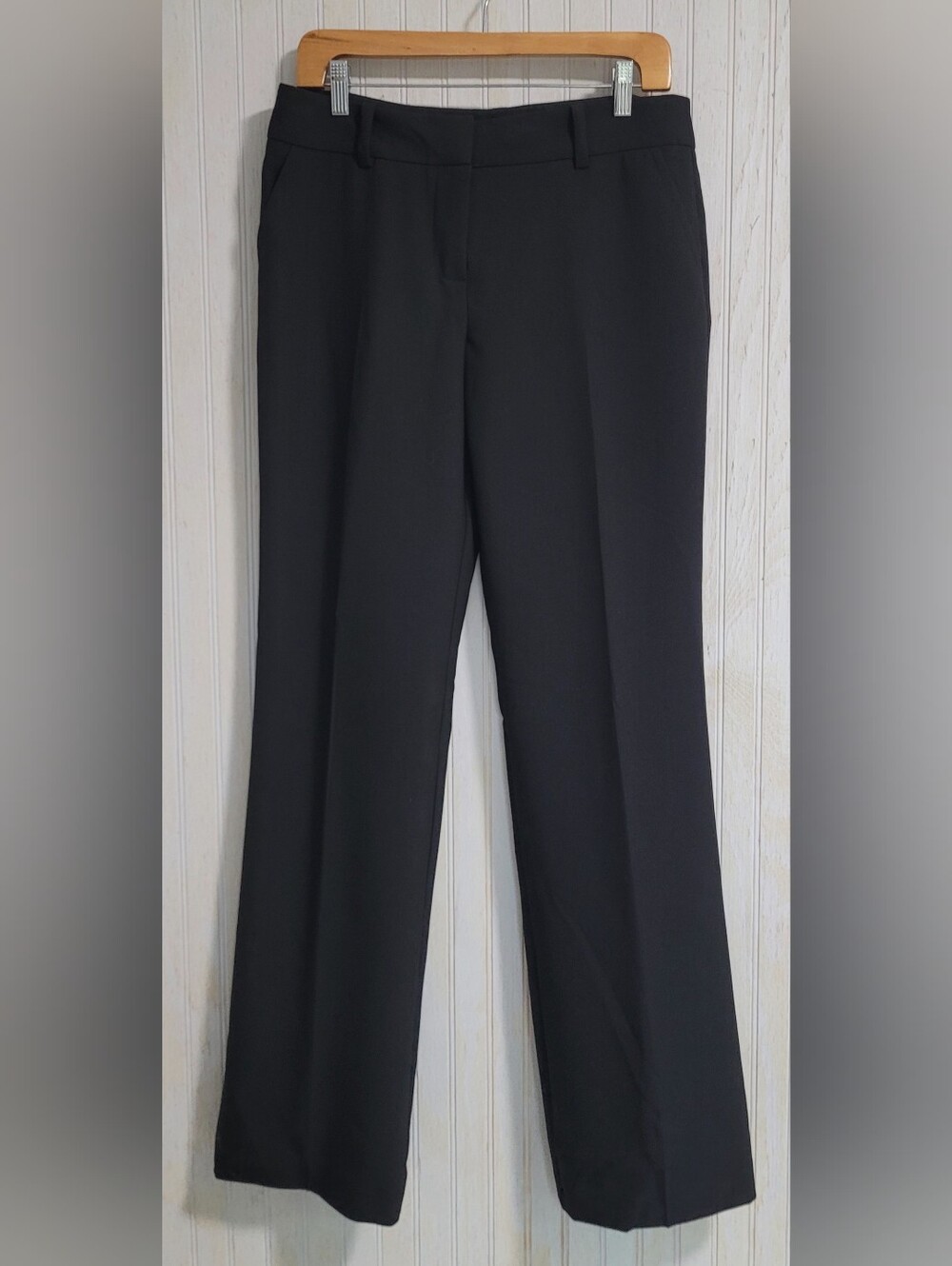 Trina Turk Black Trouser Pants Straight Leg Workwear Size 8
